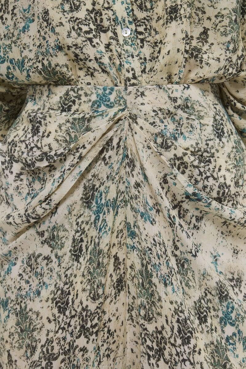 pedro del hierro Falda estampada drapeada En oferta