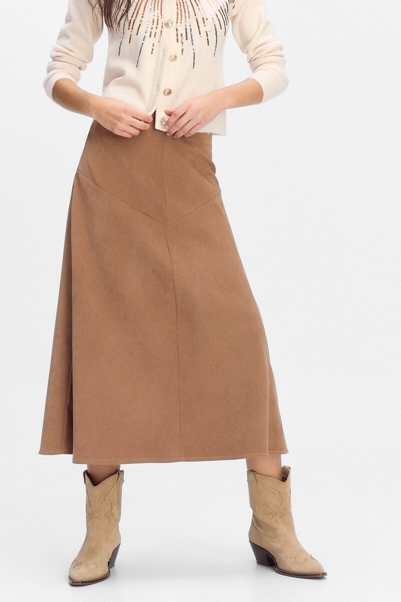 pedro del hierro Falda midi evaséefecto antelina Rebajas de fábrica