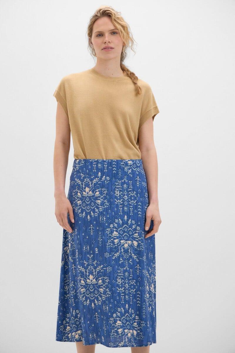 pedro del hierro Falda midi estampada Los más vendidos
