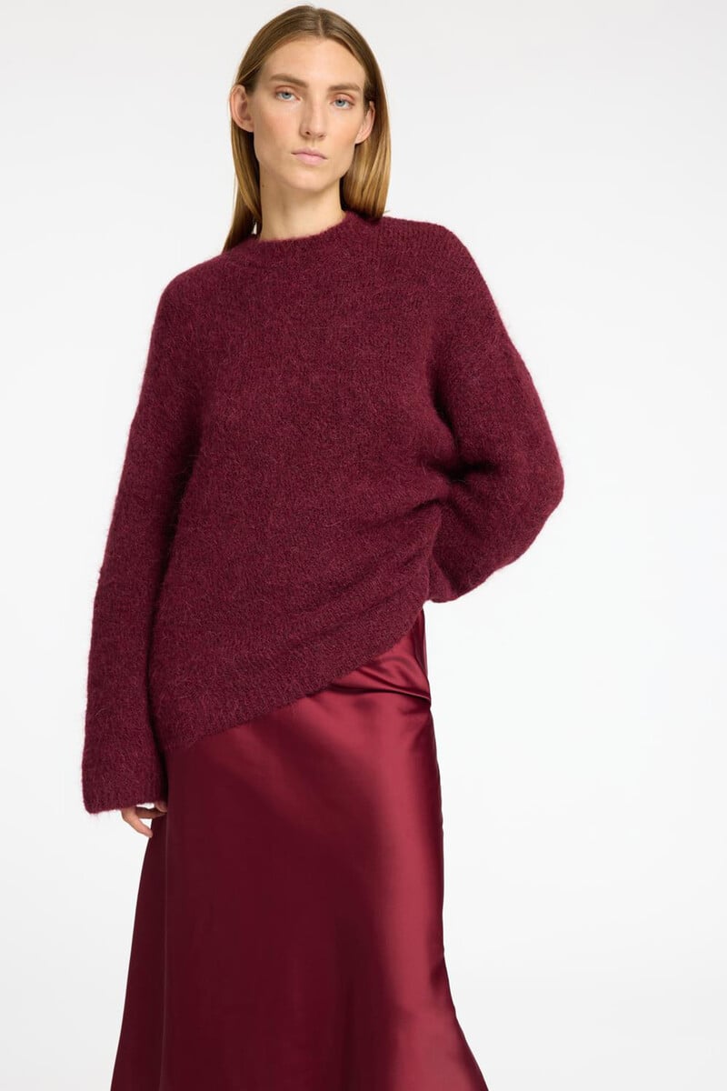pedro del hierro Falda midi fluida confeccionada con materiales reciclados Mejor oferta