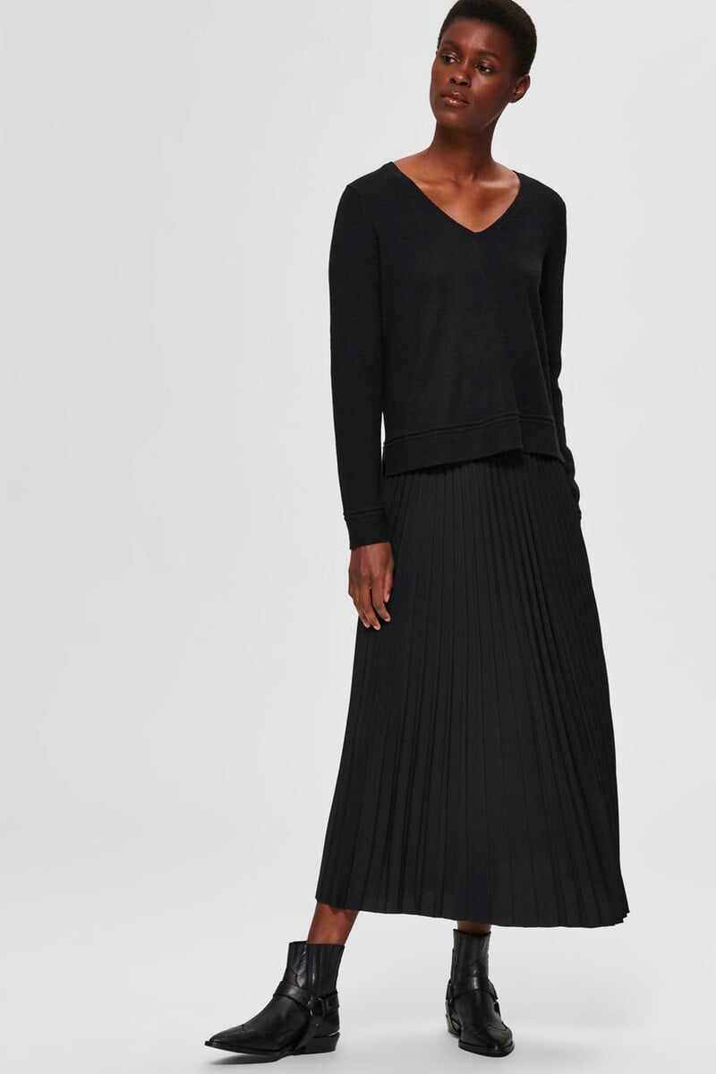 pedro del hierro Falda midi plisada con cintura elástica Rebajas top