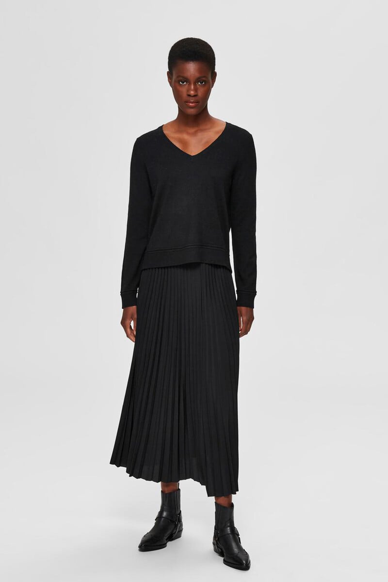 pedro del hierro Falda midi plisada con cintura elástica Rebajas top