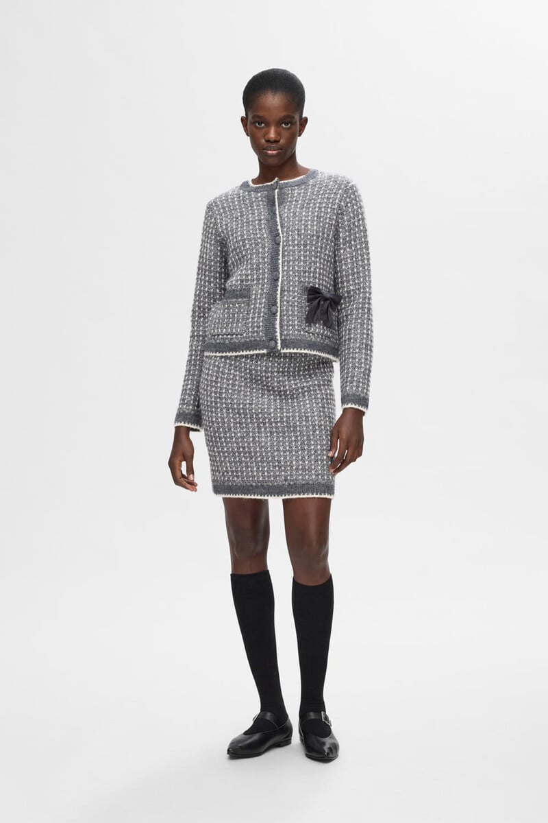 pedro del hierro Falda estructura confeccionada con Lana RWS y Alpaca Oferta especial