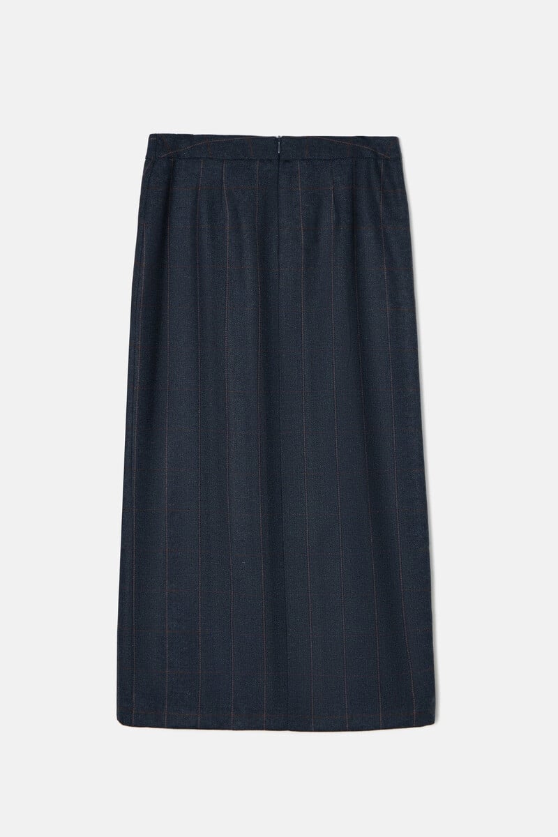 pedro del hierro Falda midi espiga cuadros ÚLTIMAS EDICIONES