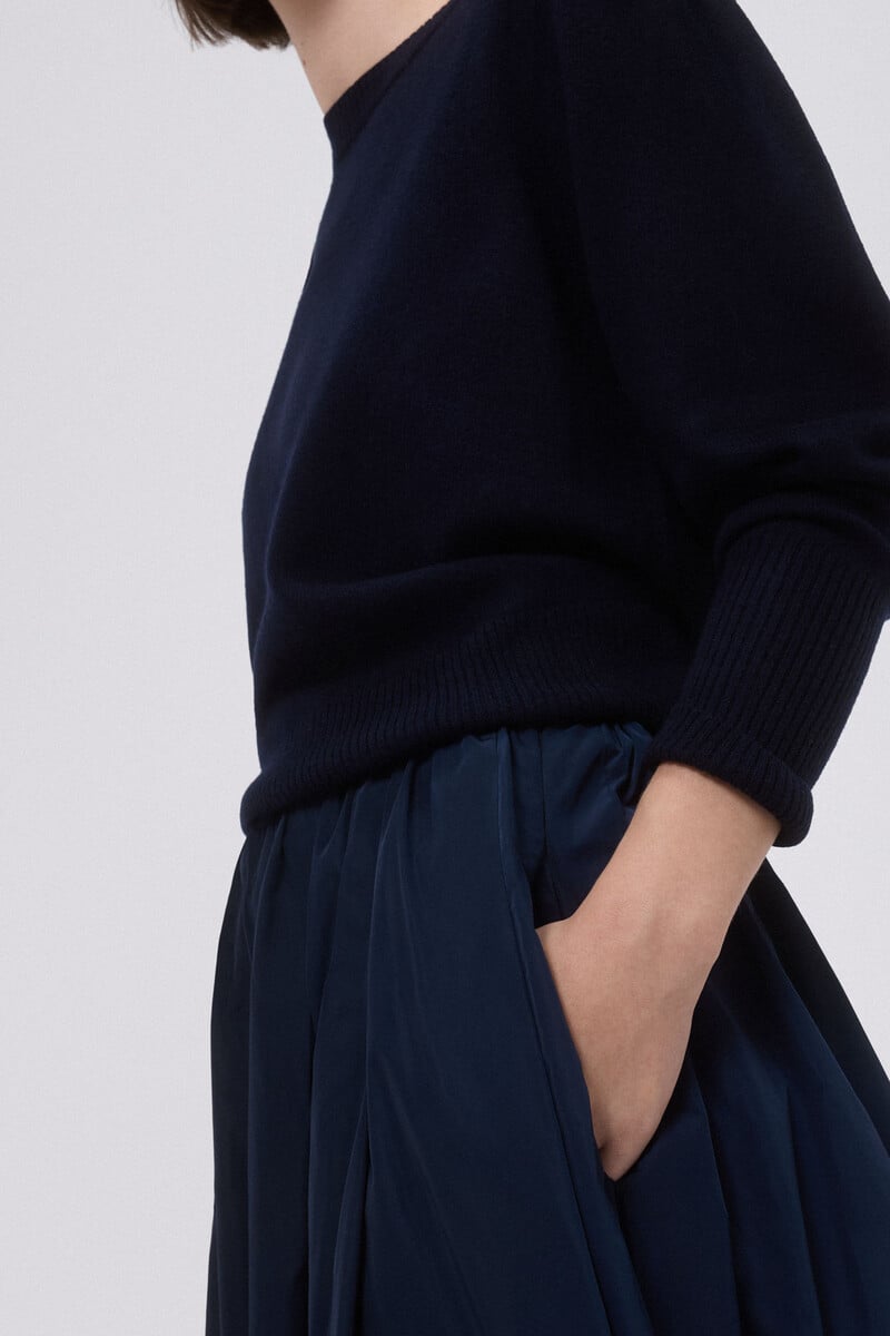 pedro del hierro Falda midi tafeta Promoción trimestral