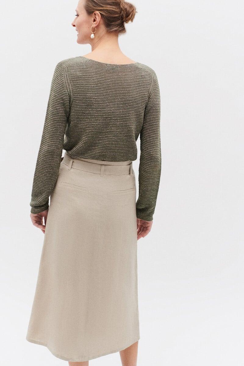 pedro del hierro Falda agnes 100 % lino Grandes descuentos