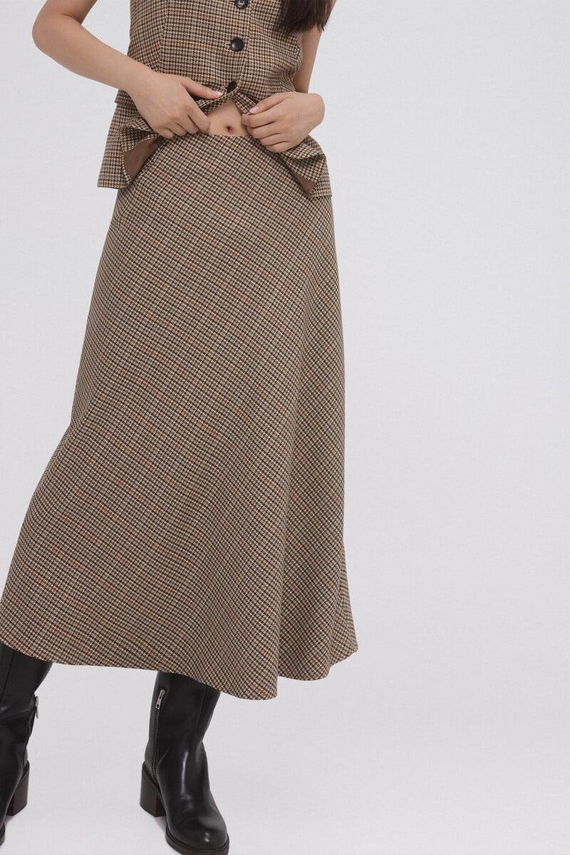 pedro del hierro Falda evasé midi En oferta
