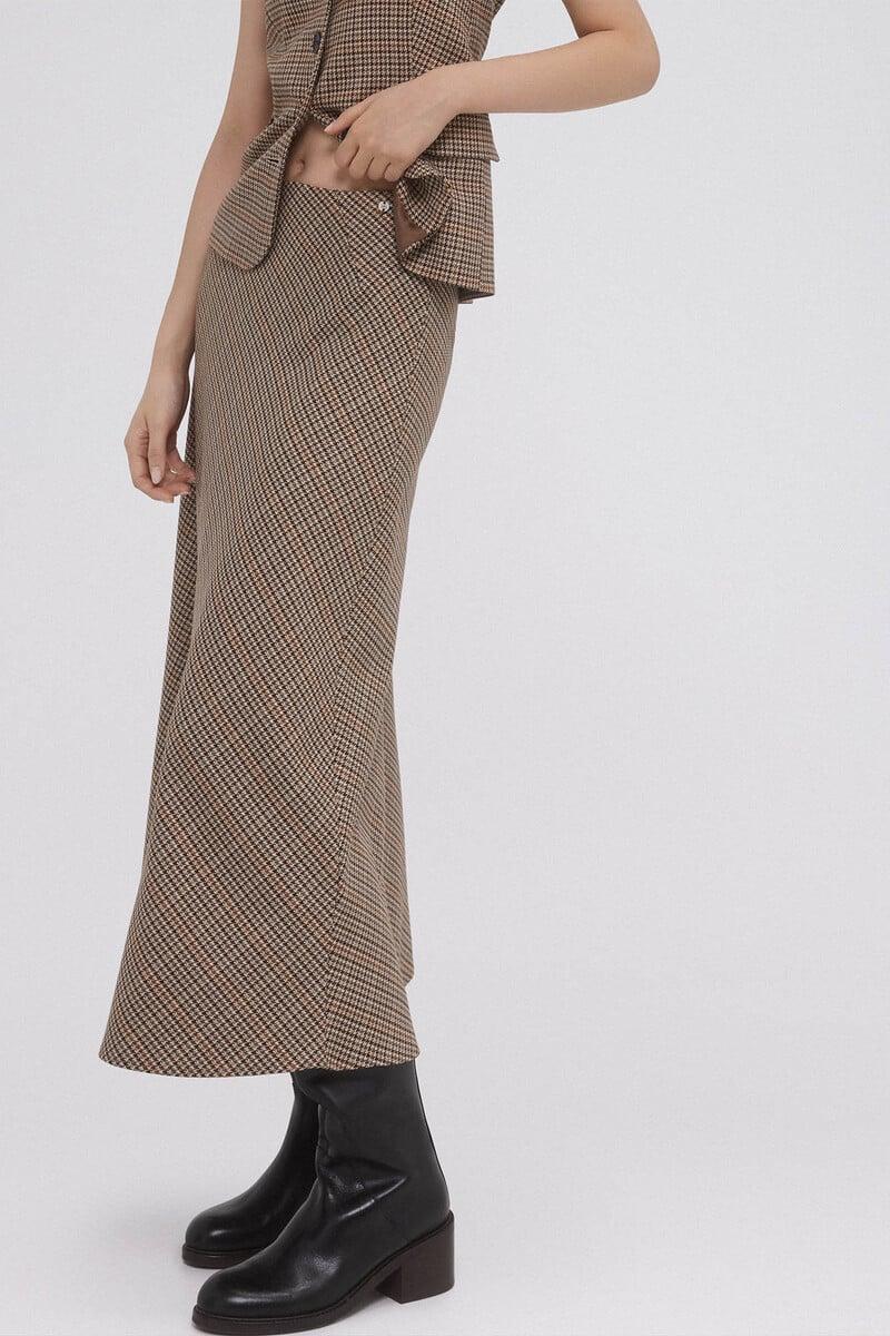 pedro del hierro Falda evasé midi En oferta