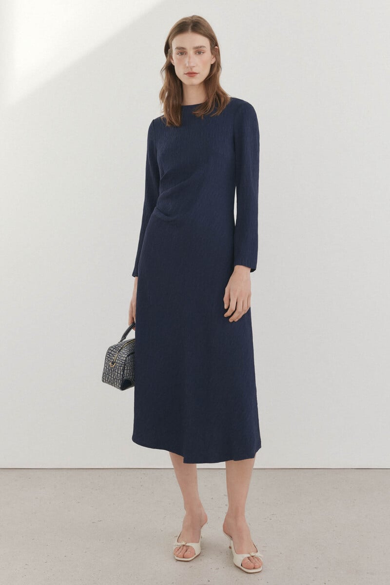 pedro del hierro Vestido estructura manga larga Oferta exclusiva