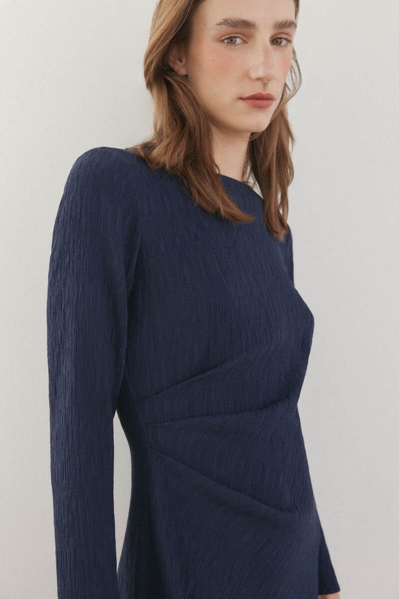 pedro del hierro Vestido estructura manga larga Oferta exclusiva