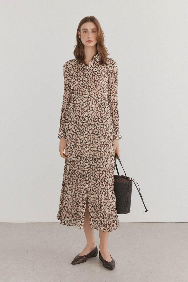 pedro del hierro Vestido print animal Última moda