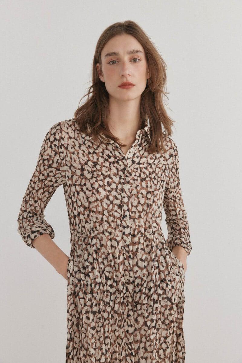 pedro del hierro Vestido print animal Última moda