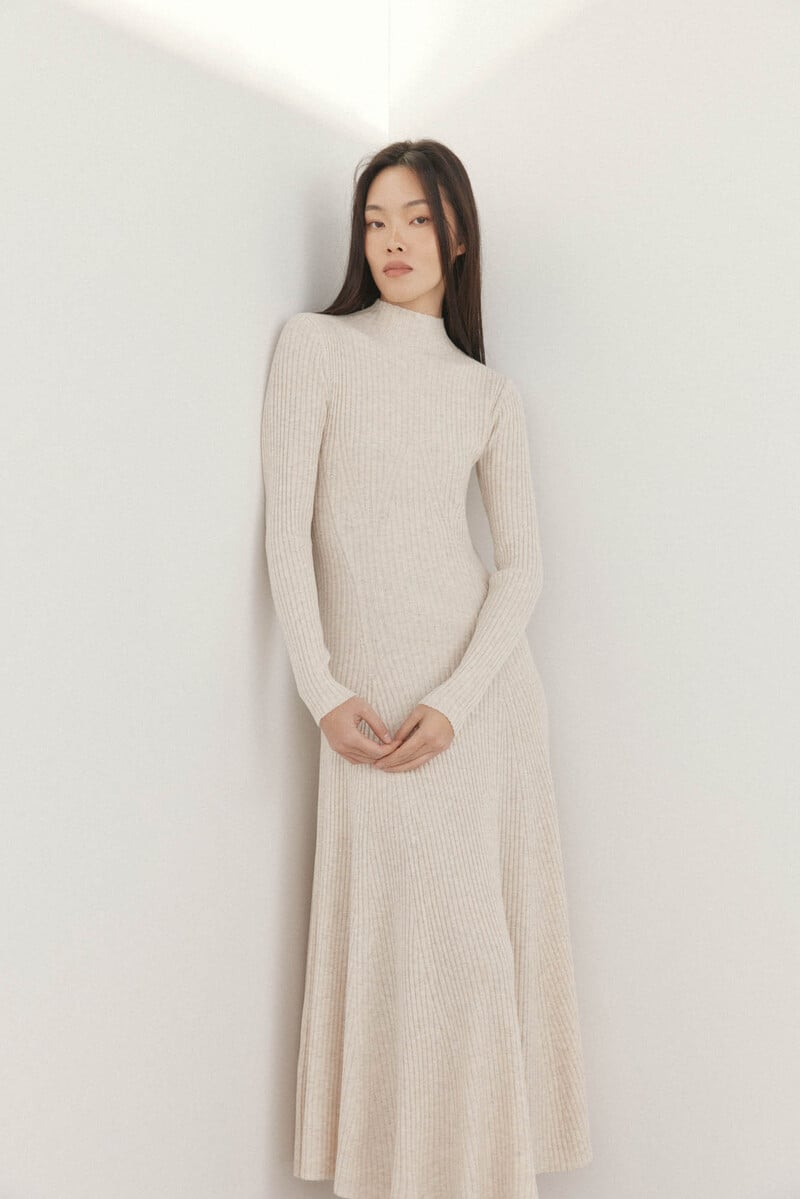 pedro del hierro Vestido canalé midi Ofertas especiales