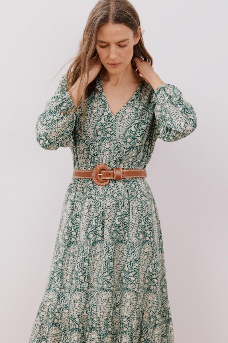 pedro del hierro Vestido estampado largo Rebajas