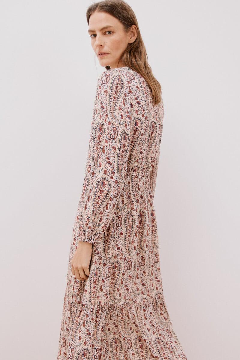 pedro del hierro Vestido largo estampado Ofertas