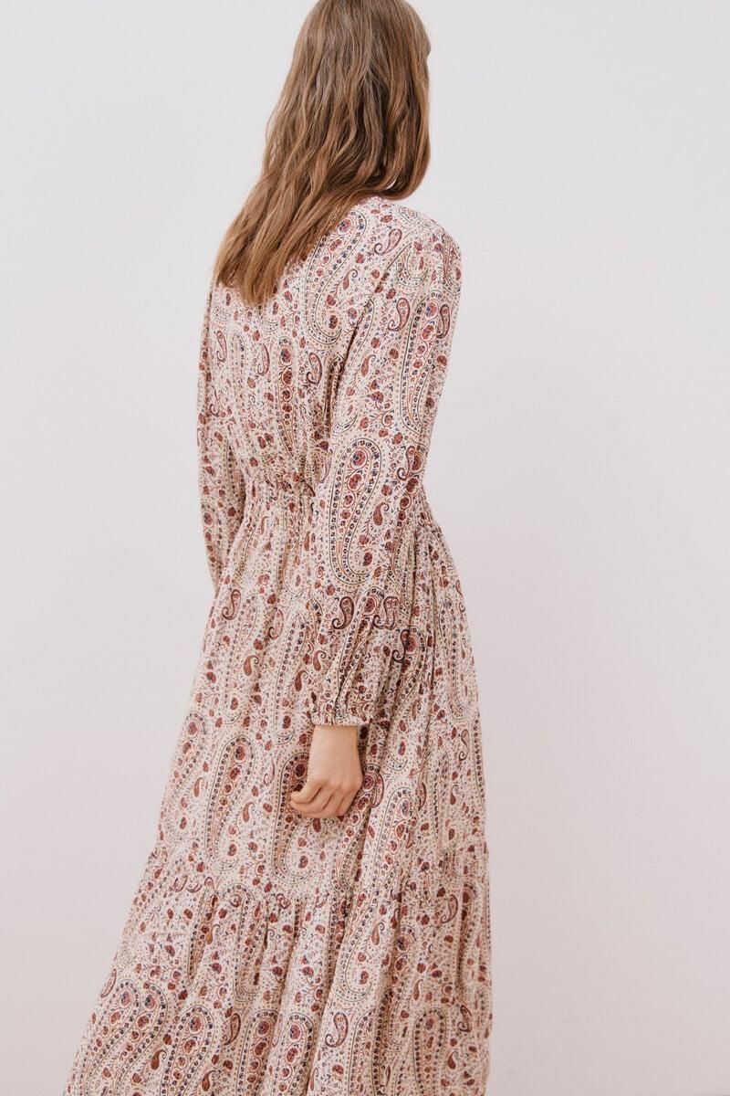 pedro del hierro Vestido largo estampado Ofertas