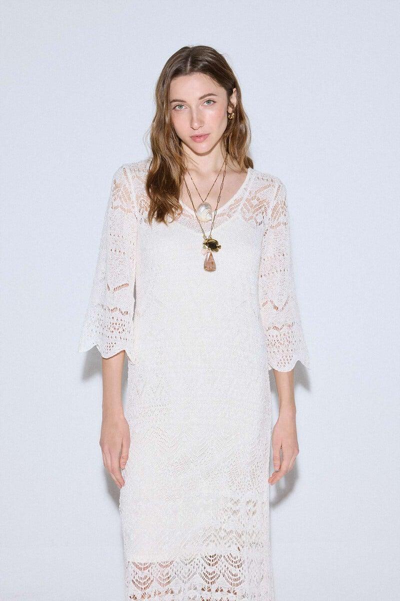 pedro del hierro Vestido punto calado Rebajas baratas