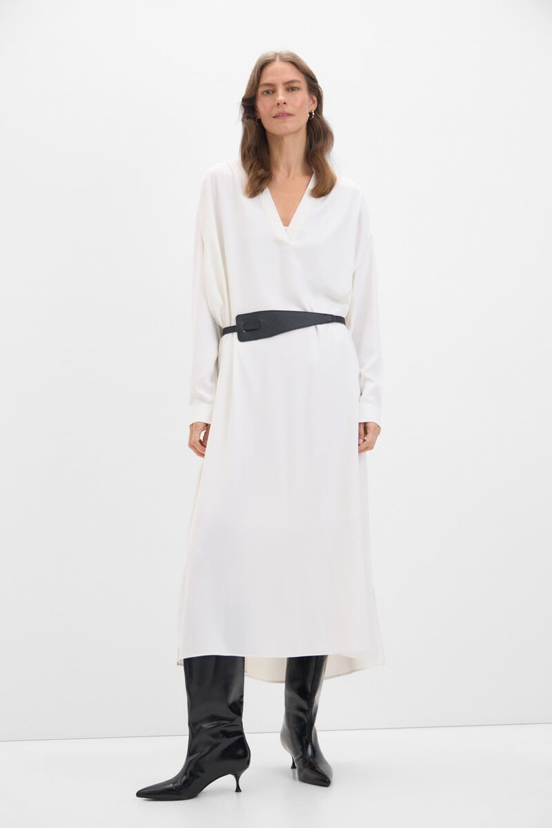 pedro del hierro Vestido negro cinturón