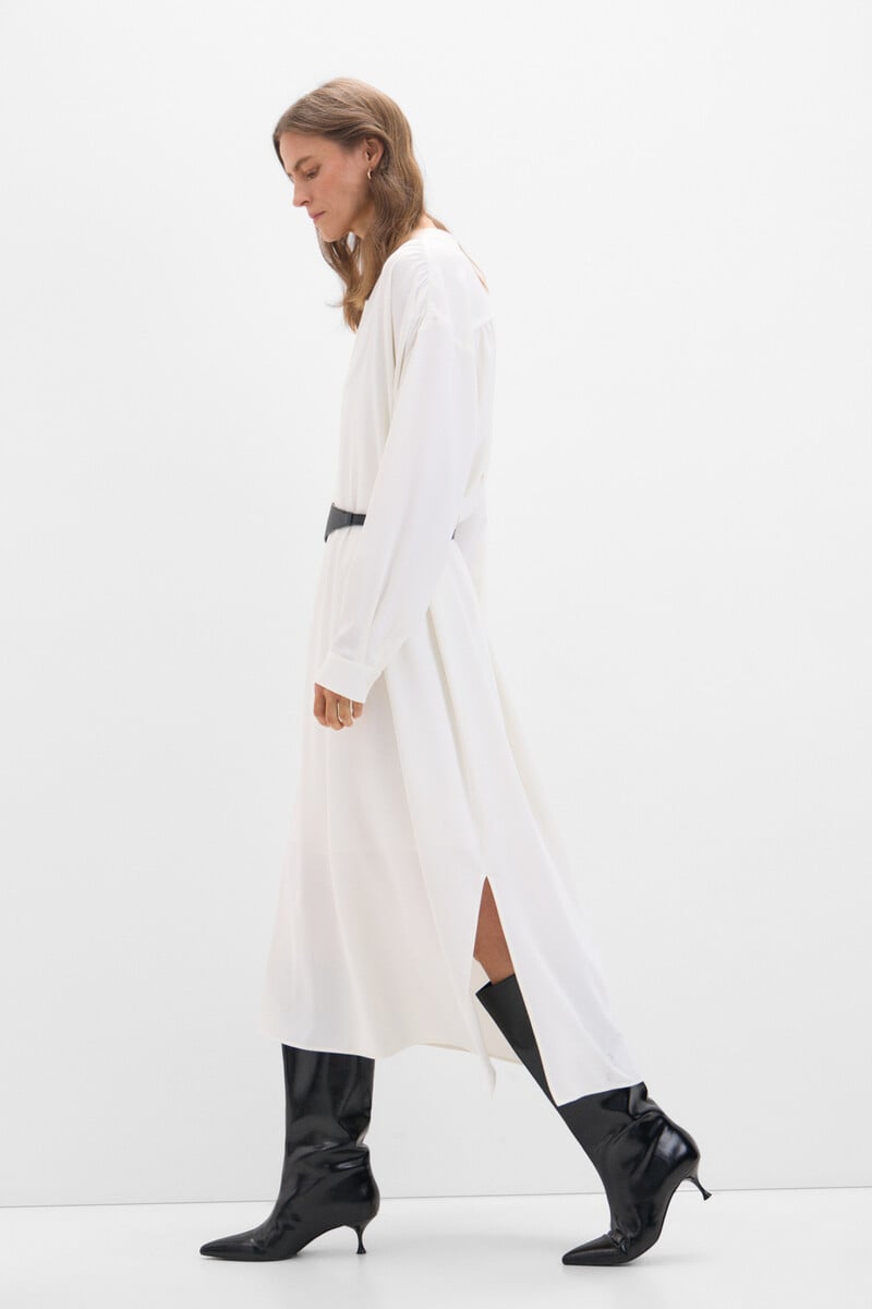 pedro del hierro Vestido negro cinturón Tienda