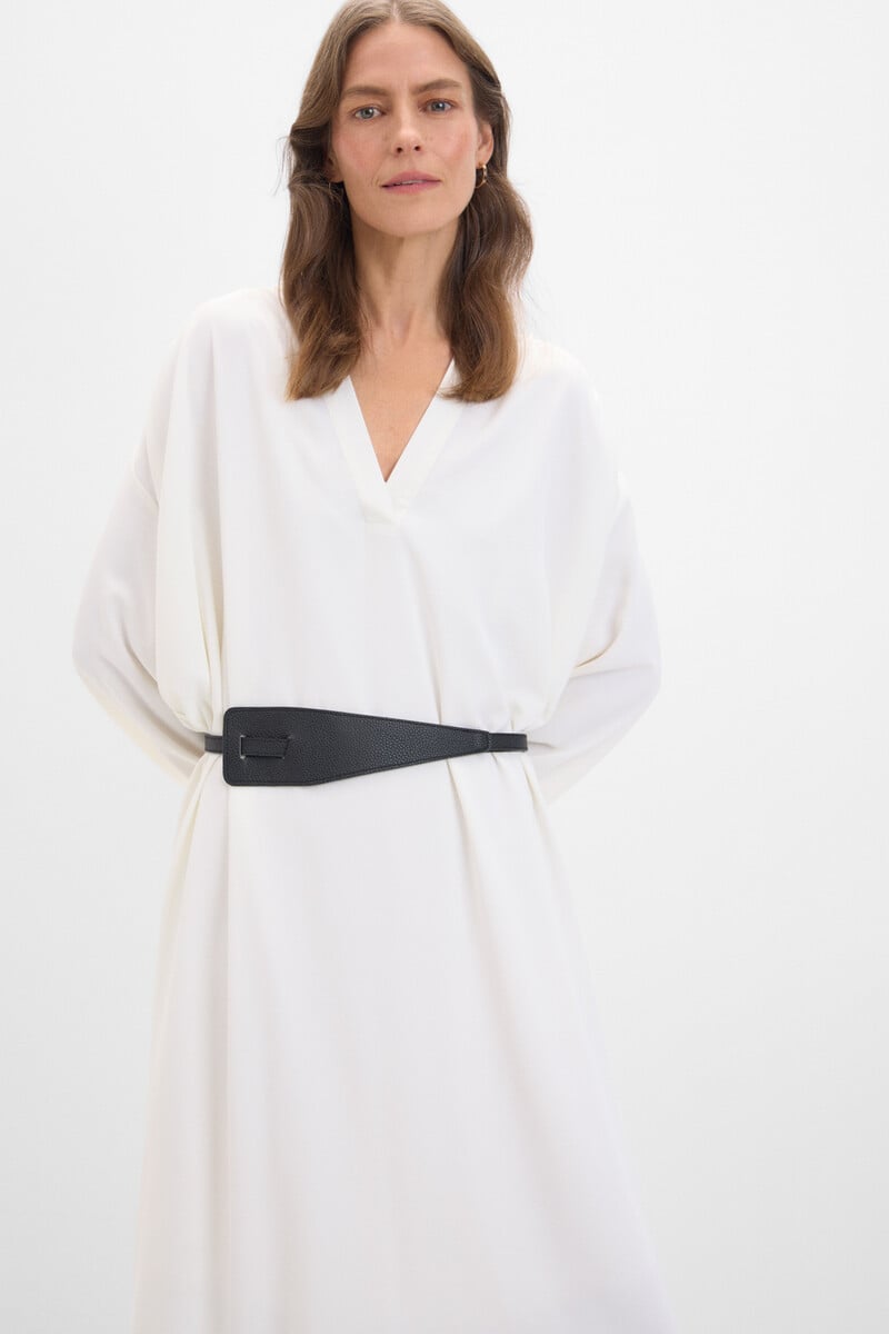 pedro del hierro Vestido negro cinturón Tienda