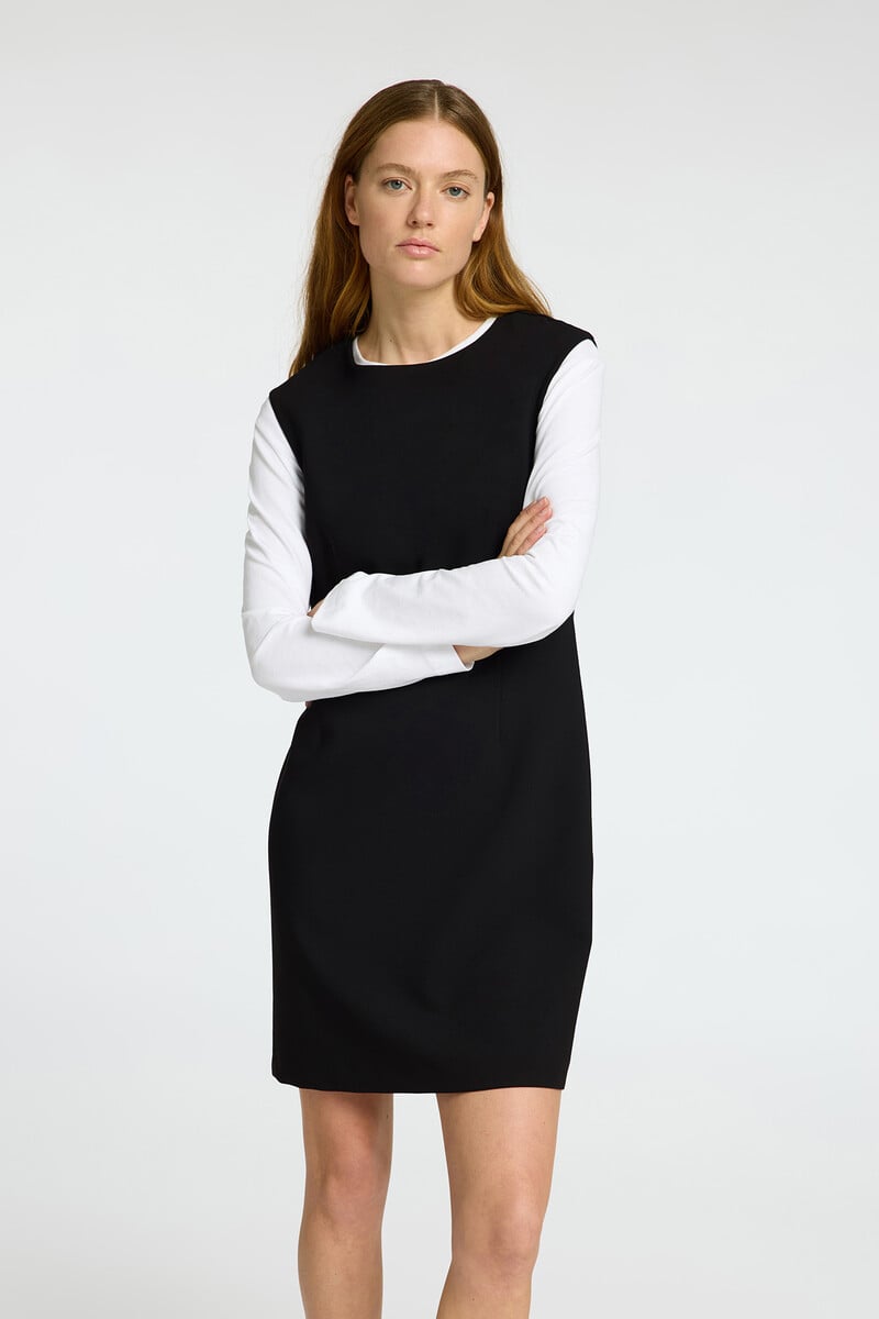 pedro del hierro Vestido corto de tirantes confeccionado con materiales reciclados Envío gratis