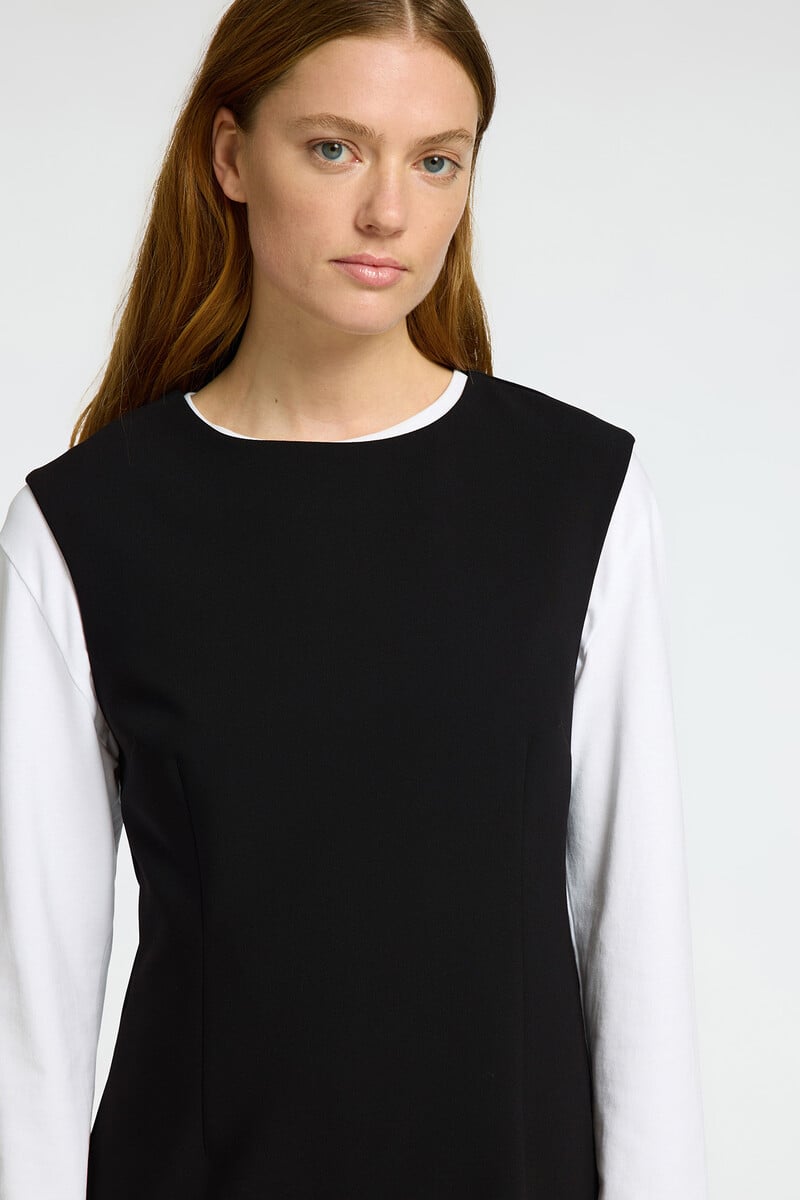 pedro del hierro Vestido corto de tirantes confeccionado con materiales reciclados Envío gratis