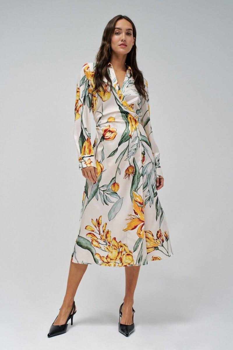 pedro del hierro Vestido flores midi Último día
