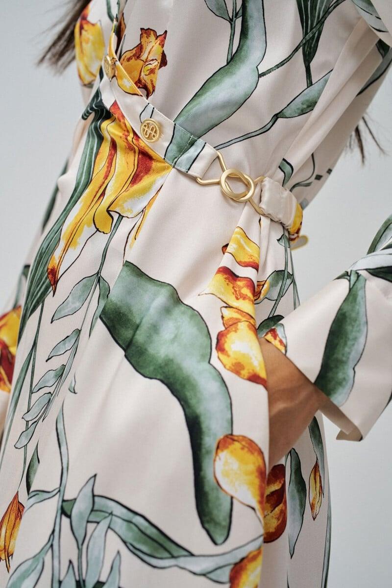 pedro del hierro Vestido flores midi Último día