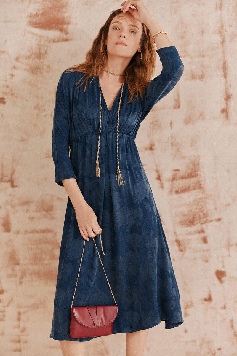 pedro del hierro Ana. Vestido jacquard