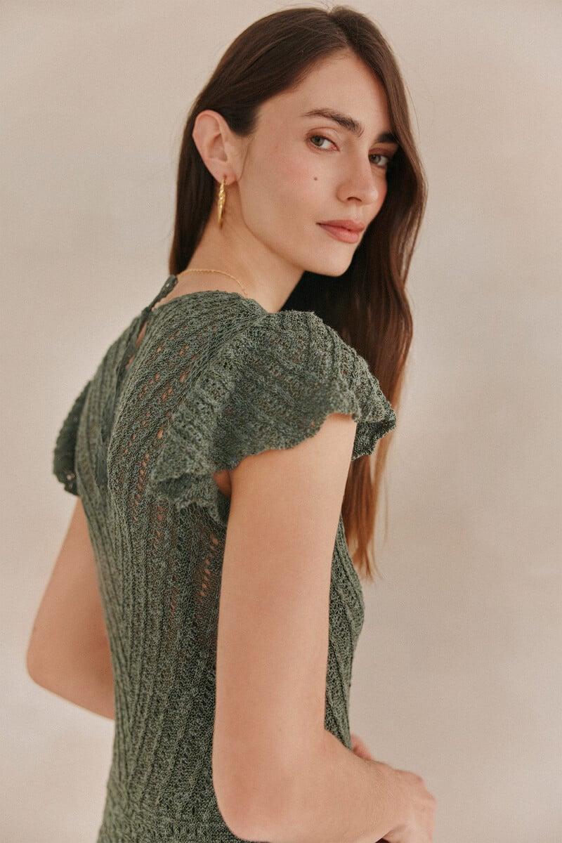 pedro del hierro Sella. Vestido punto midi Solo hoy