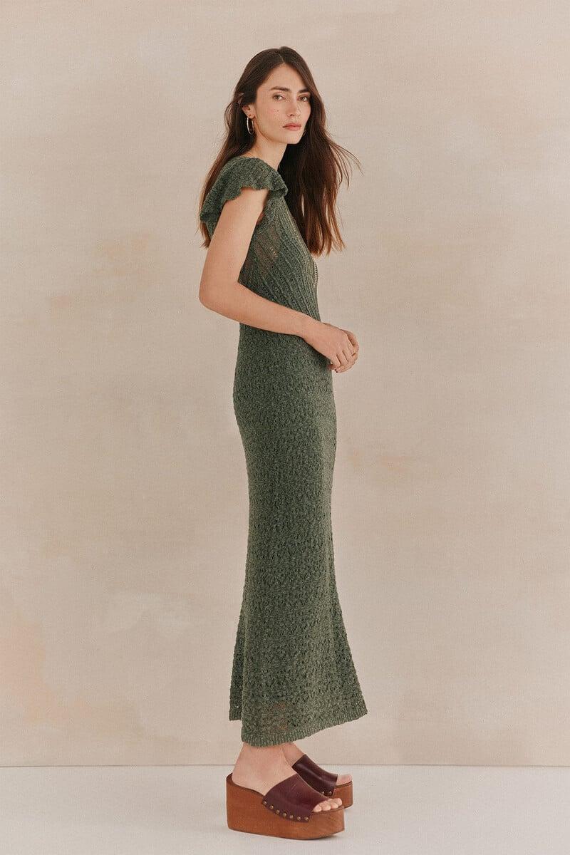 pedro del hierro Sella. Vestido punto midi Solo hoy