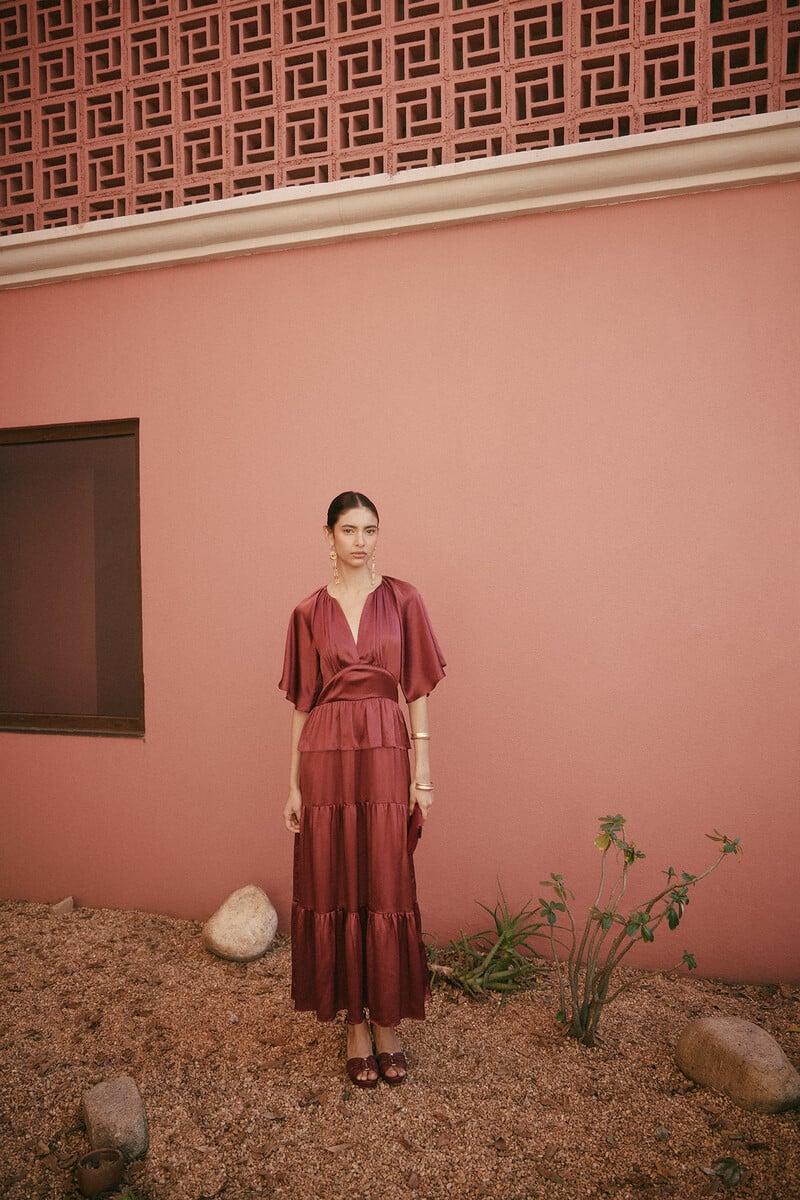 pedro del hierro Ariadna. Vestido fluido paneles Oferta especial de fábrica
