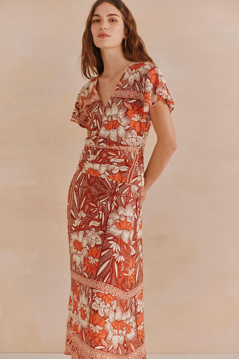 pedro del hierro Alondra. Vestido estampado Superdescuento