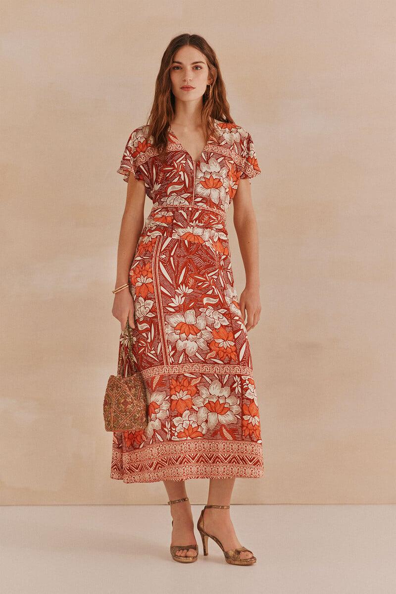 pedro del hierro Alondra. Vestido estampado Superdescuento