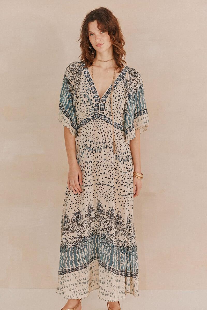 pedro del hierro Amelia. Vestido bordado Envío internacional gratuito