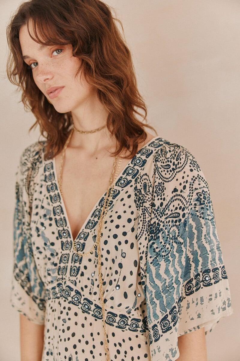 pedro del hierro Amelia. Vestido bordado Envío internacional gratuito