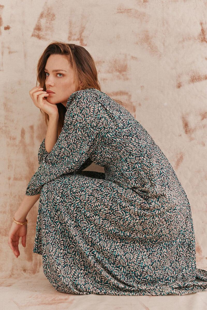 pedro del hierro Ava. Vestido estampado