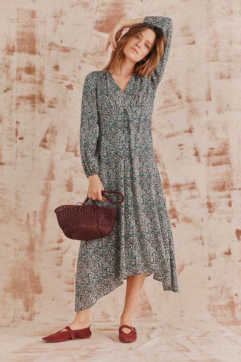 pedro del hierro Ava. Vestido estampado Tienda de fábrica