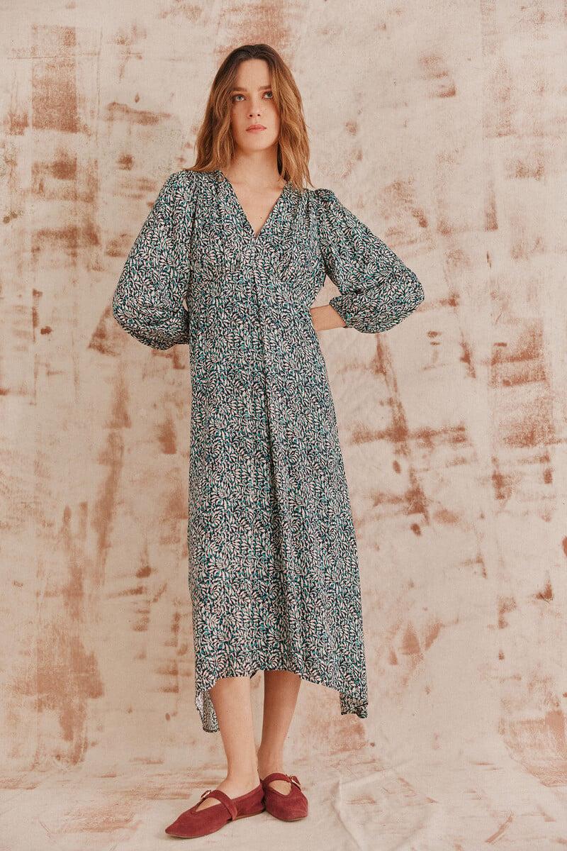 pedro del hierro Ava. Vestido estampado Tienda de fábrica