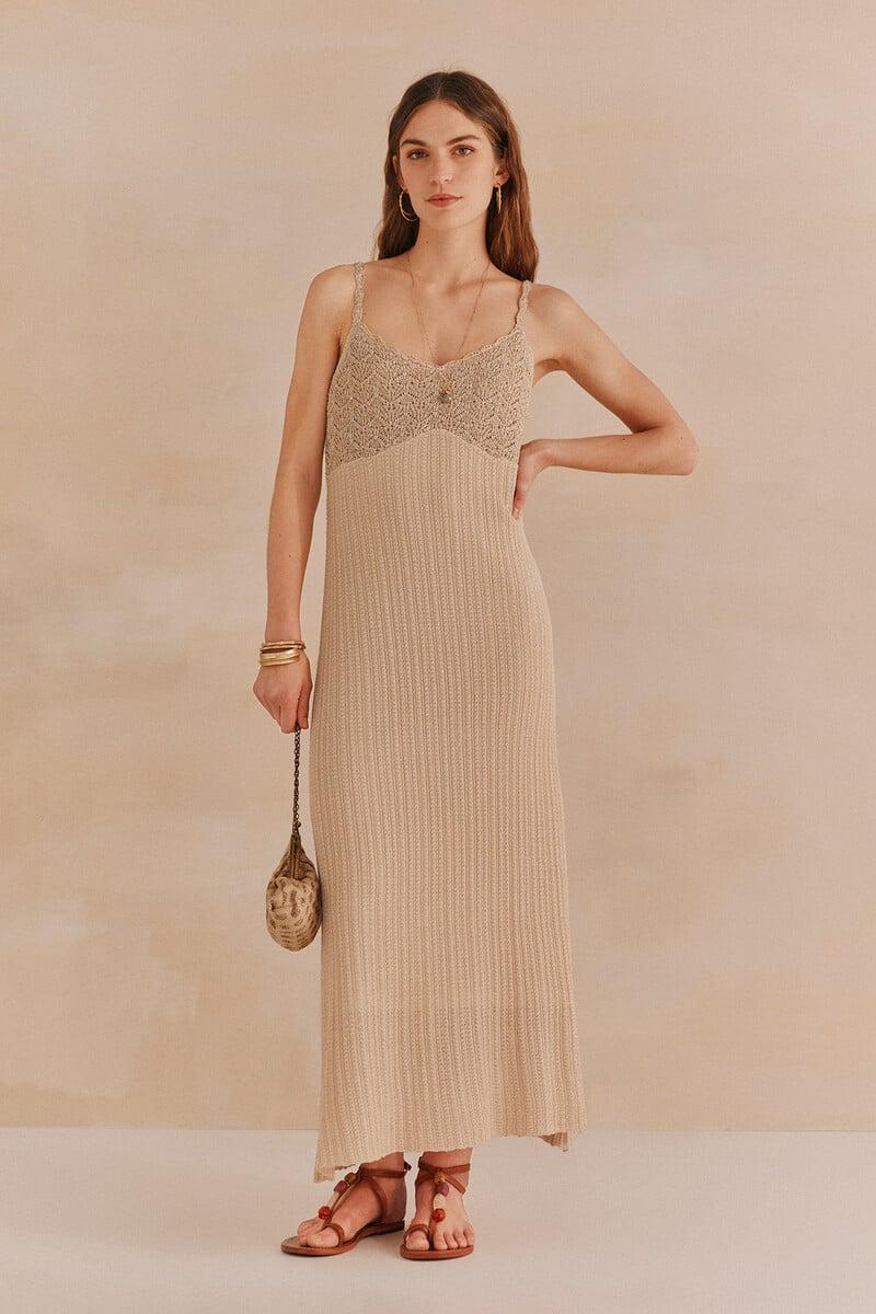 pedro del hierro Nora. Vestido tirantes punto