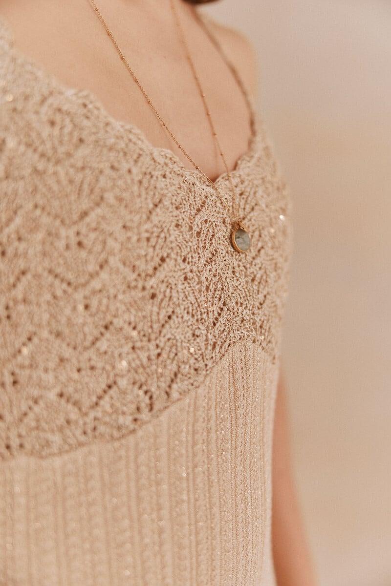 pedro del hierro Nora. Vestido tirantes punto Limitado a 3 días