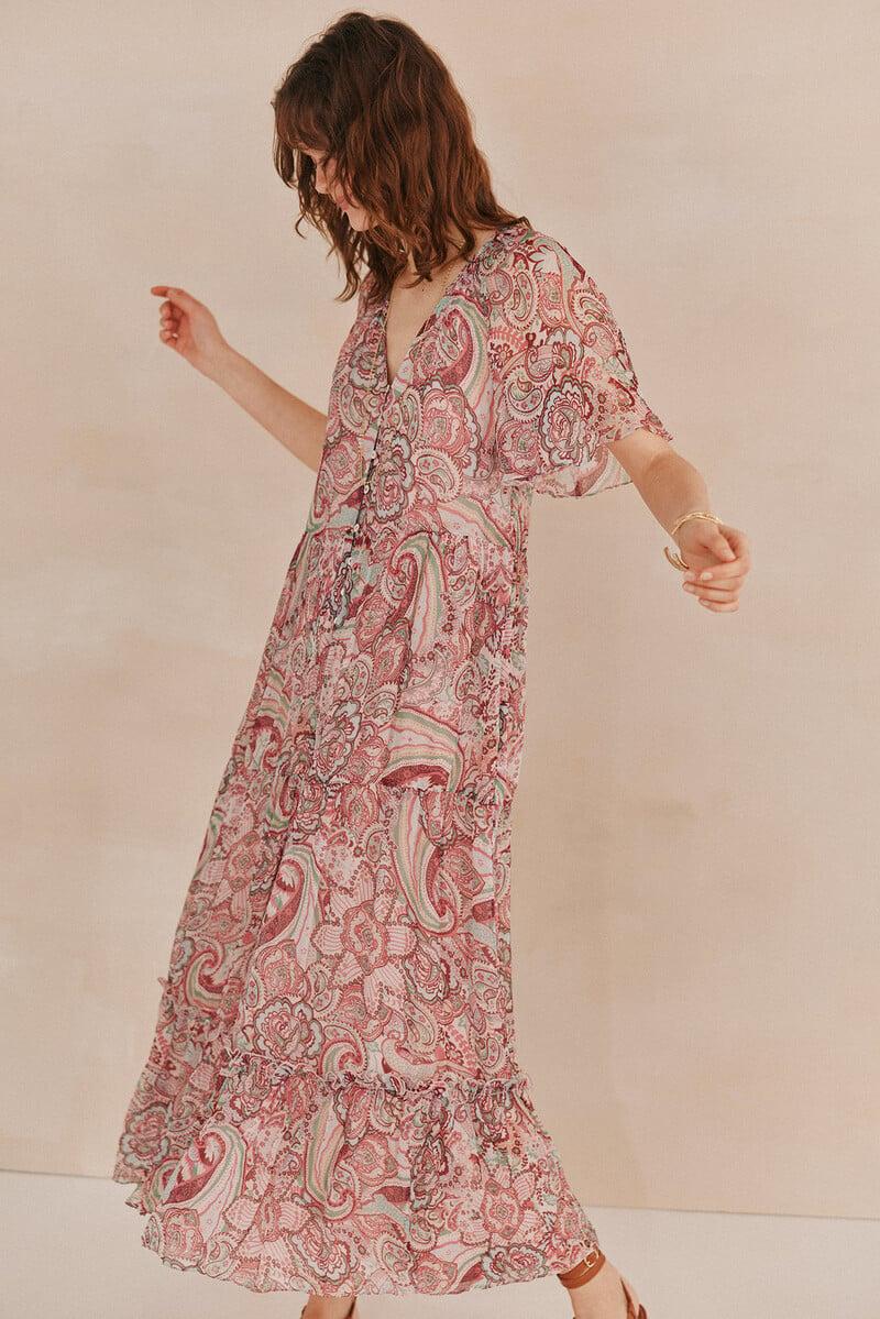 pedro del hierro Lina. Vestido estampado Precios de Black Friday