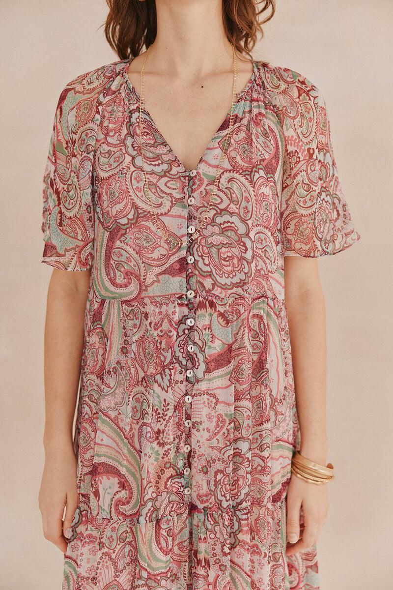 pedro del hierro Lina. Vestido estampado Precios de Black Friday