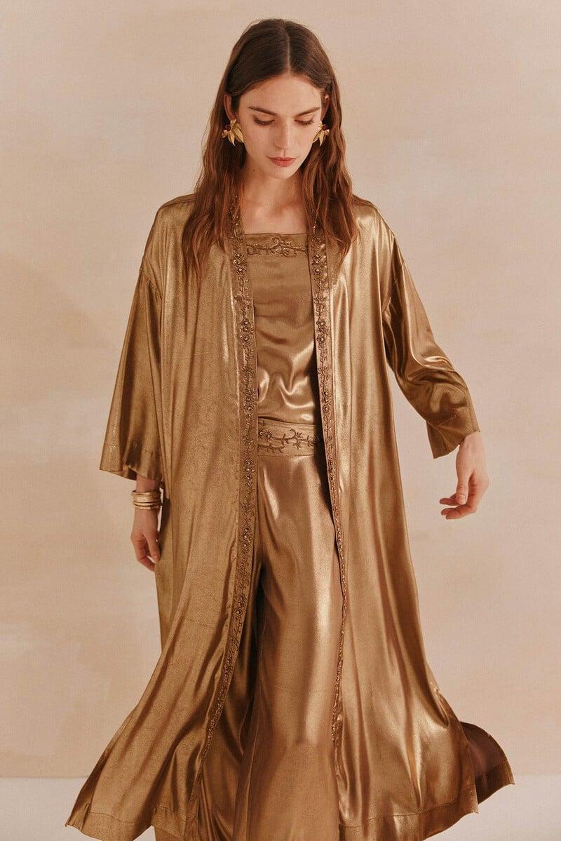 pedro del hierro Esti. Kimono bordado Descuentos del mes