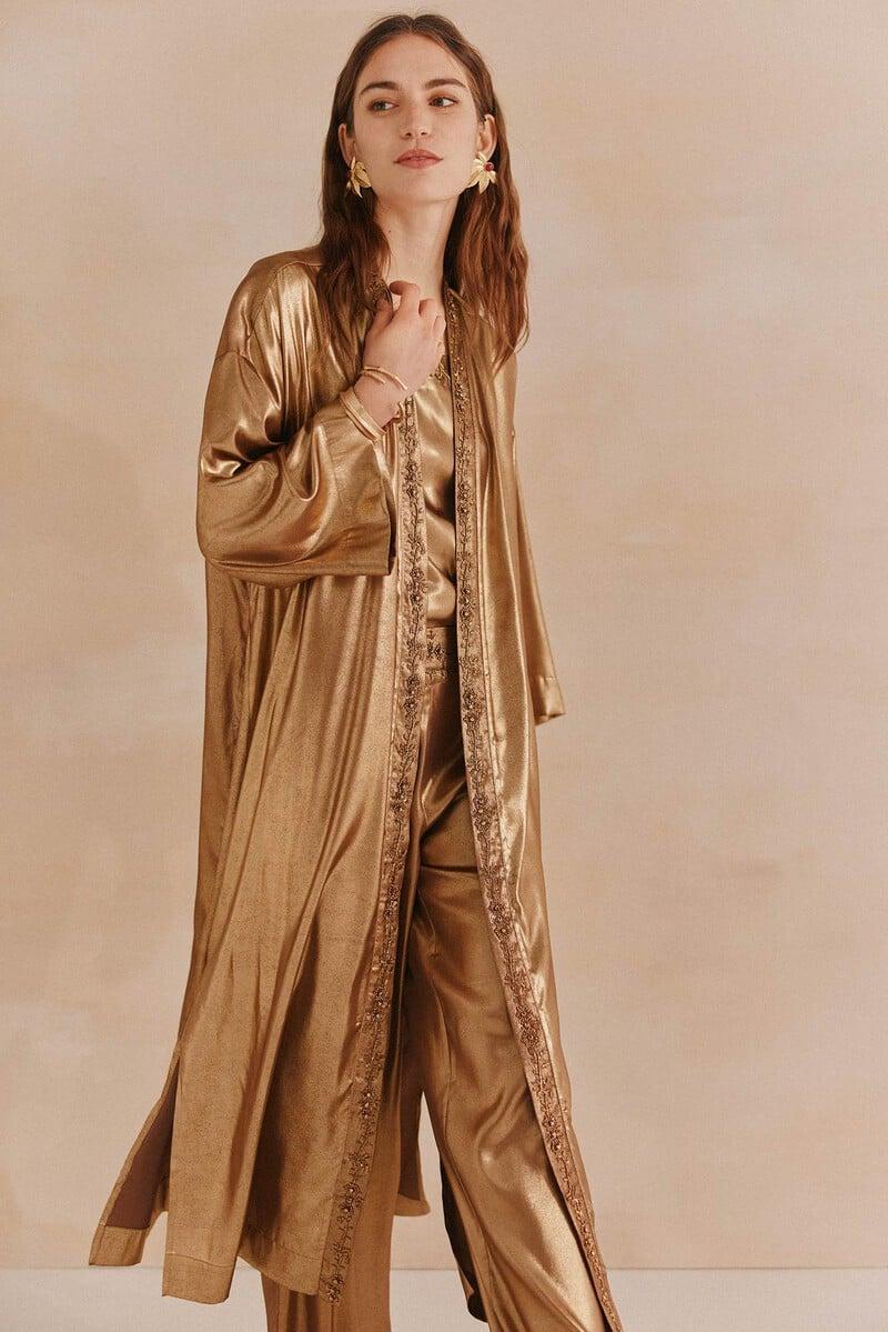 pedro del hierro Esti. Kimono bordado Descuentos del mes