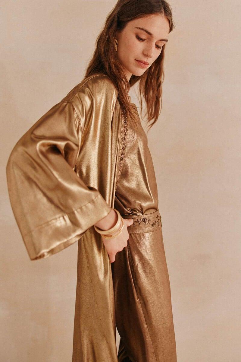 pedro del hierro Esti. Kimono bordado Descuentos del mes