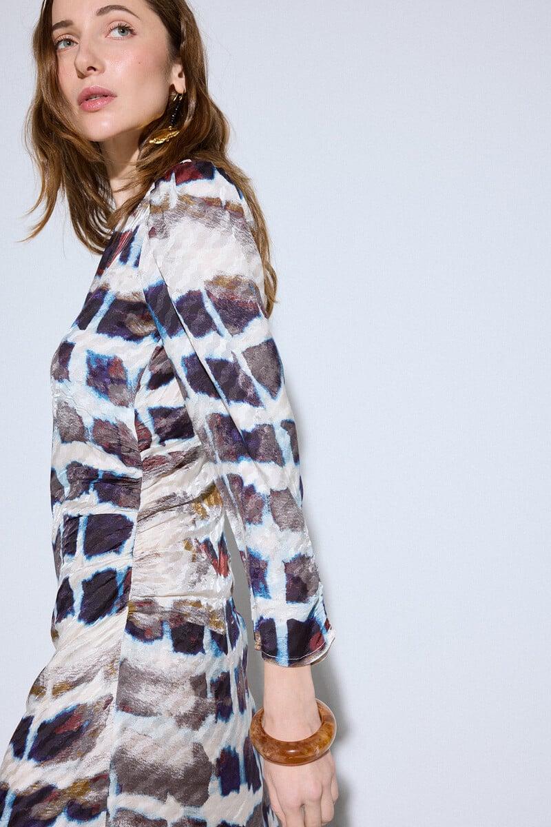 pedro del hierro Vestido largo estampado Precio ultrabajo