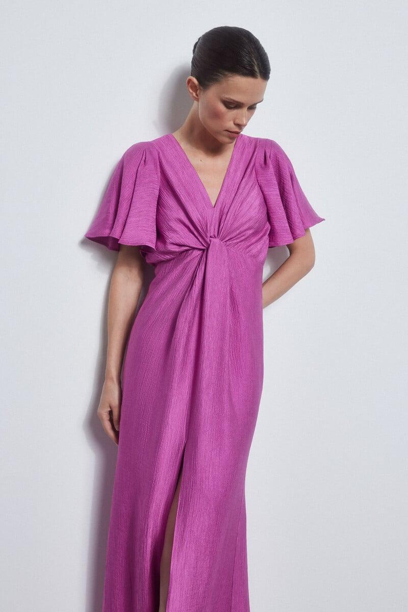 pedro del hierro Vestido con nudo en escote Rebajas baratas