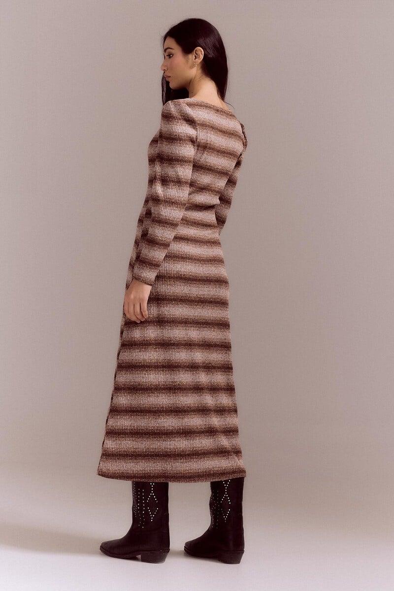 pedro del hierro Vestido punto frunce rayas Los más vendidos
