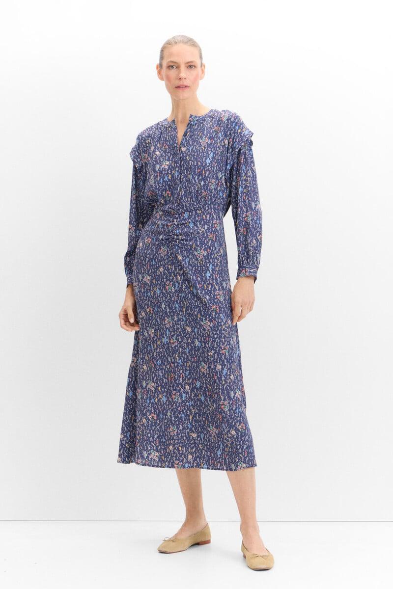 pedro del hierro Vestido midi estampado Ventas relámpago
